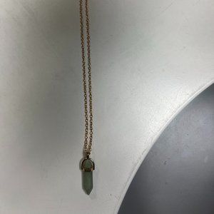 I Thought of You - Green Stone Necklace